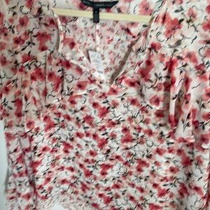 White House, Black market print pink blouse size 14 with tags